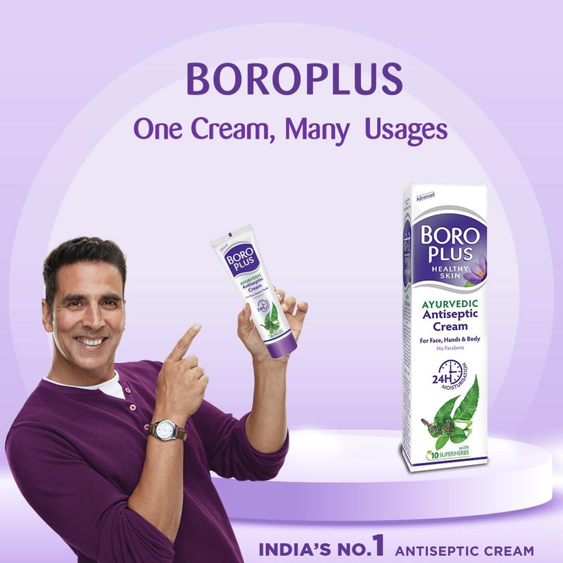 Boroplus Natural Ayurvedic Cream | with Skin Loving Herbs | Multi-Purpose Healing Cream | Repairs Wounds, Rashes, & Cracked Feet | 2.71 Oz/80ml - Image 3